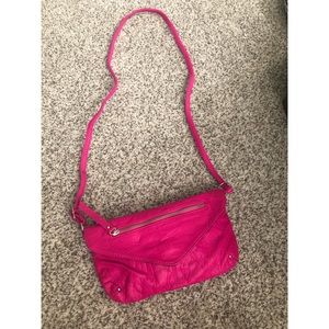 MOSSIMO hot pink clutch